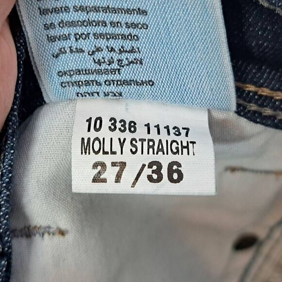 Mavi Women's Molly Mid Rise Straight Jeans size 27 x 36 - Picture 8 of 8